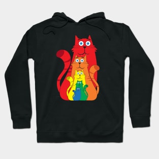 Rainbow cats Hoodie